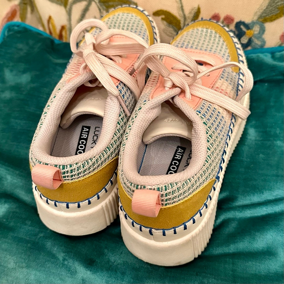 Women's LUCKY STEP Sneakers Size 7 White Pink Multi Spring colors - Picture 6 of 6